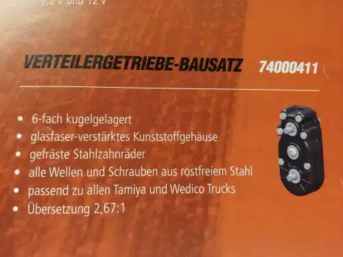 Verteilergetriebe Bausatz