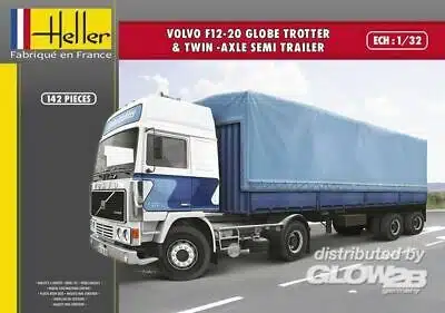 Volvo F12-20 Globe Trotter&Twin-Axle Semi Trailer