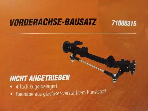 Vorderachse nicht Angetrieben Bausatz