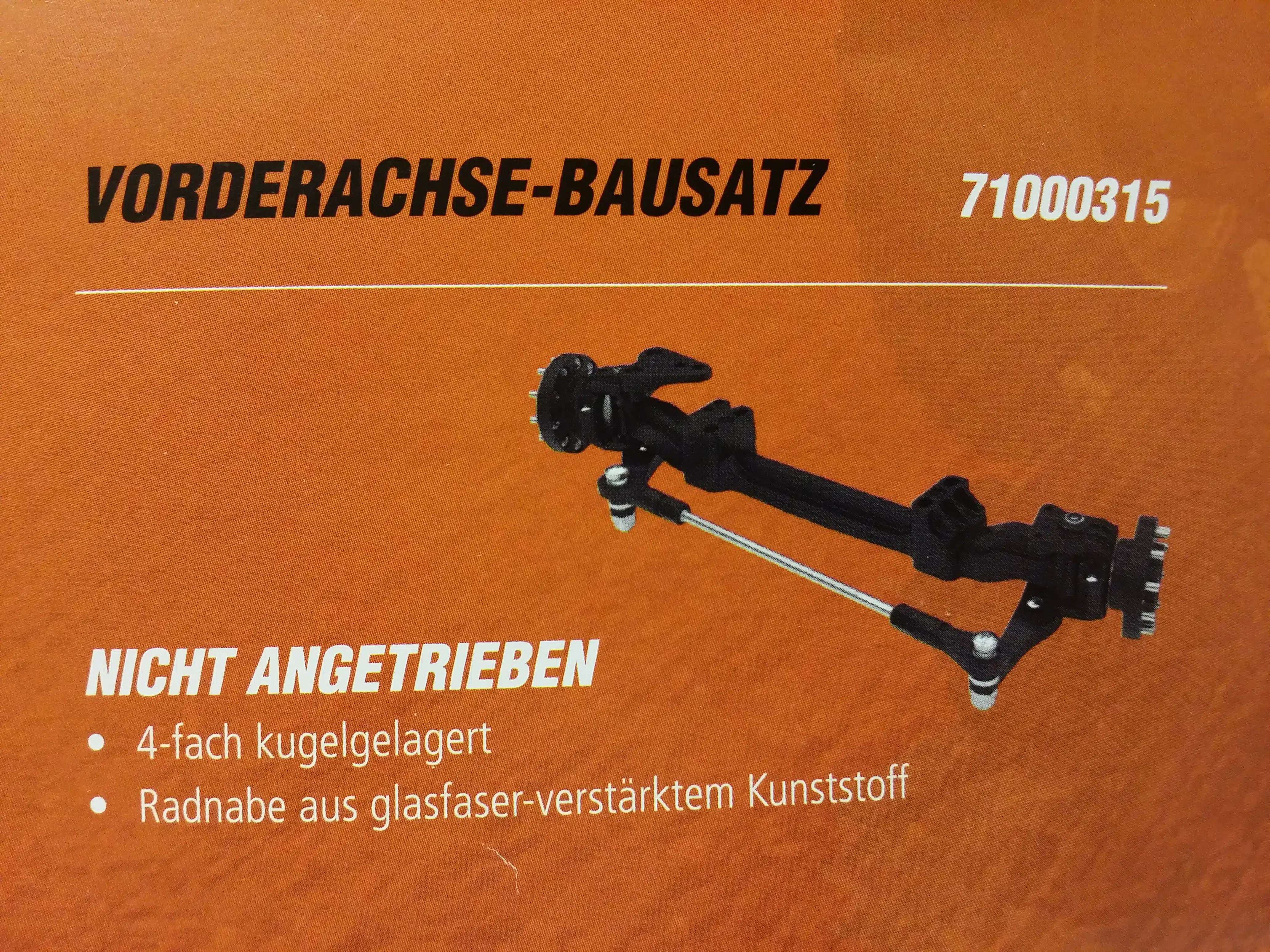 Vorderachse nicht Angetrieben Bausatz