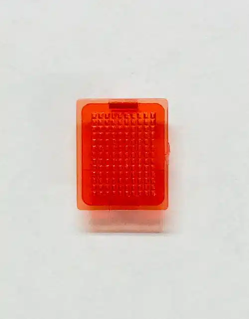 Wedico 25752 GLAS R?CKLICHT RECHTECK ROOT 9 ( p/st )