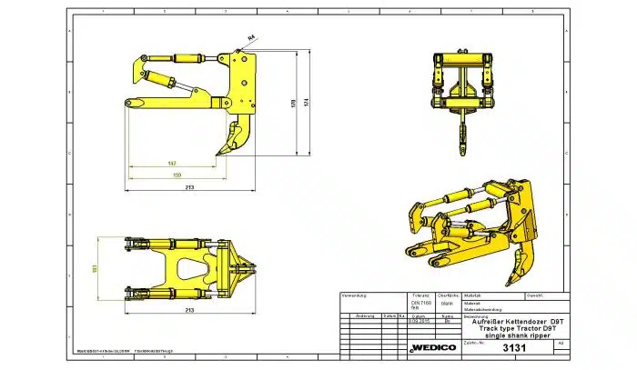 Wedico 3131 Single shank ripper