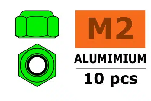 Zelfborgende zeskantmoer M2 "Green", A