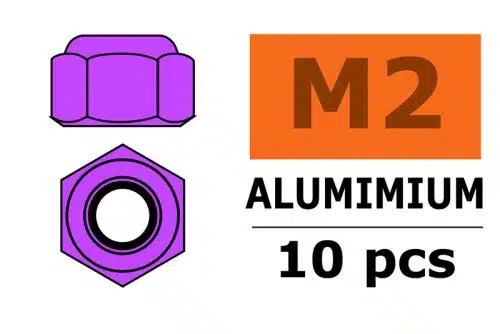 Zelfborgende zeskantmoer M2 "Purple",