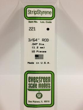 evergreen 221 3/64 rod