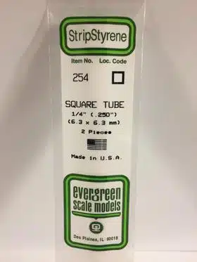 evergreen 254 Vierkante pijp 6.4