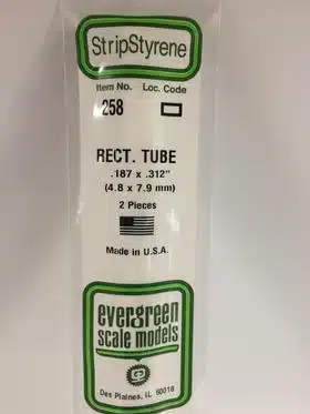 evergreen 258 Rechthoek buis 4.75x 7.9