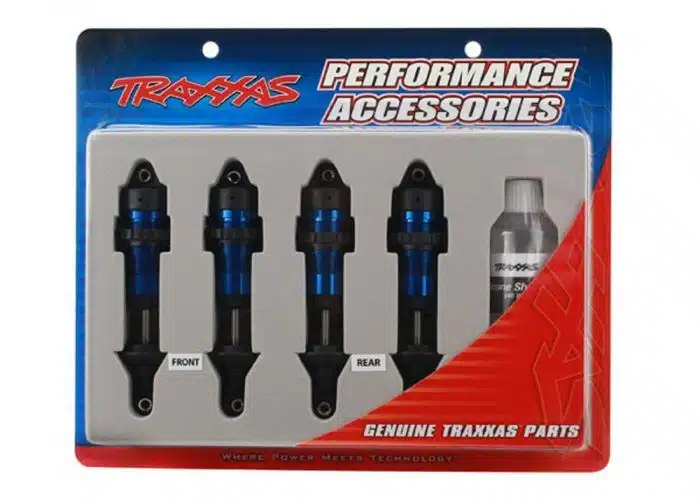 traxxas 5460a SHOCKS, GTR ALUMINUM, BLUE-ANO
