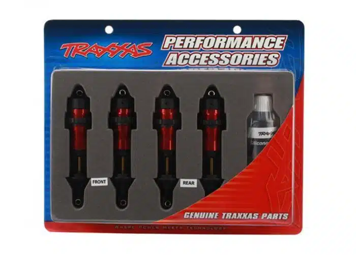 traxxas 5460r SHOCKS, GTR ALUMINUM, RED-ANOD
