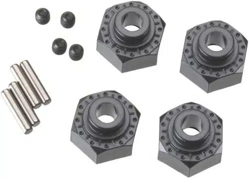 12mm Aluminum Hex Hub (black) (4pcs)