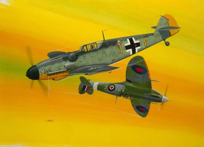 Revell 03710 BF109 G-10 spitfire MK V combat set