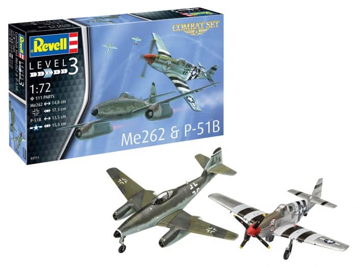 Revell 03711 ME262 P 51B COMBAT SET