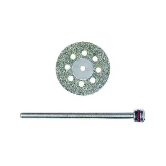 Proxxon 28844 Diamant doorslijpschijf 20 mm met koelgaten + houder