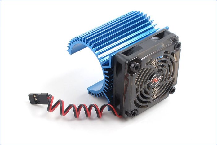 hobbywing fan + Heatsink C1 5V 36mm diameter. 60MM lengte