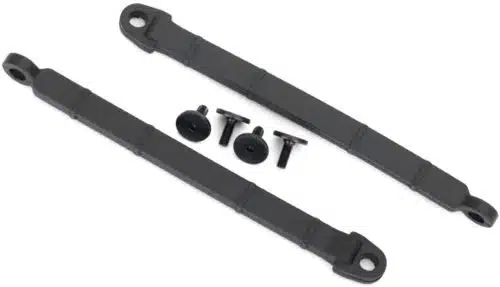 Traxxas 8548 Limit strap, rear suspension (2)/ 3x8 flat-head screw (4)