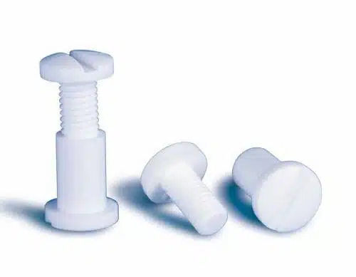 1200 PVC-klinknagels, wit + boor