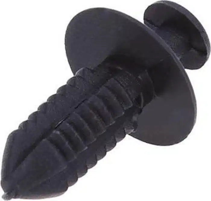 1200 PVC-klinknagels, zwart+boor