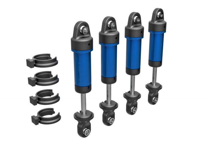 TRAXXAS 9764 Shocks, GTM, 6061-T6 aluminum (blue-anodized)