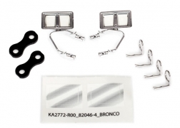 Traxxas 8073X Mirrors, side, chrome (left and right)