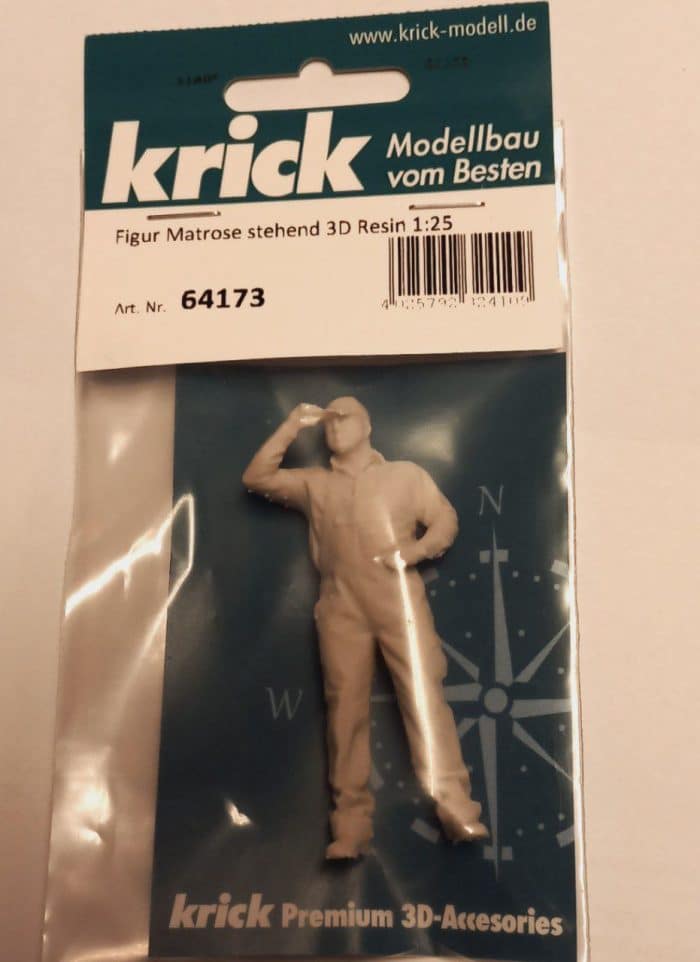 Krick 64173 Figur Matrose stehend 3D Resin 1:25