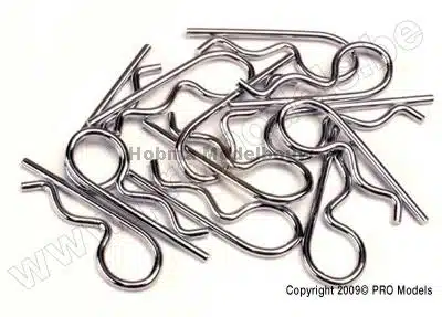 Traxxas 3934A Body clips black, heavy duty (1