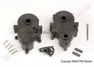 Traxxas 3991 Gearbox halves (f&r)/ scr