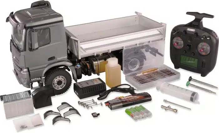 Mercedes-Benz Arocs hydraulic dump truck pro 4 x 4 RTR Grey