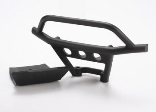 Traxxas 6735 Bumper, front/ skidplate, front black