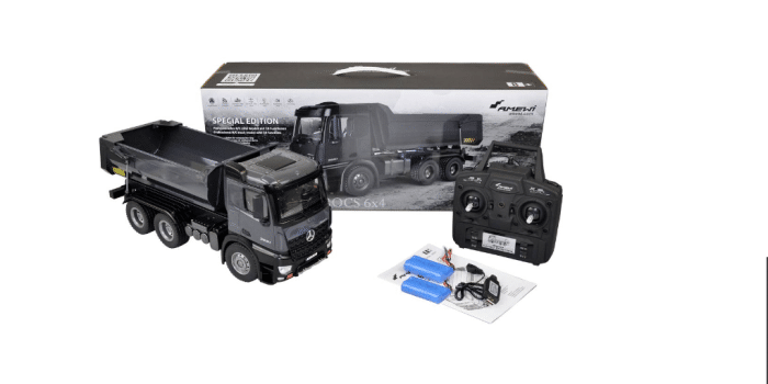 Amewi 22504 Mercedes Benz Arocs 6x4 1:18 Elektro RC truck RTR Incl accu en lader