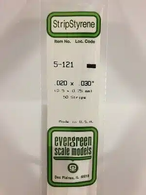 evergreen 121 strip 0.5x0.8