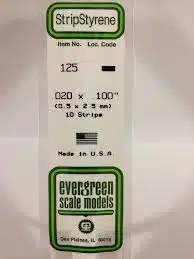evergreen 125 strip 0.5x2.5 10st
