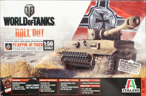 Italeri 56501 World of Tanks Pz.KPFW. VI Tiger1 1:56