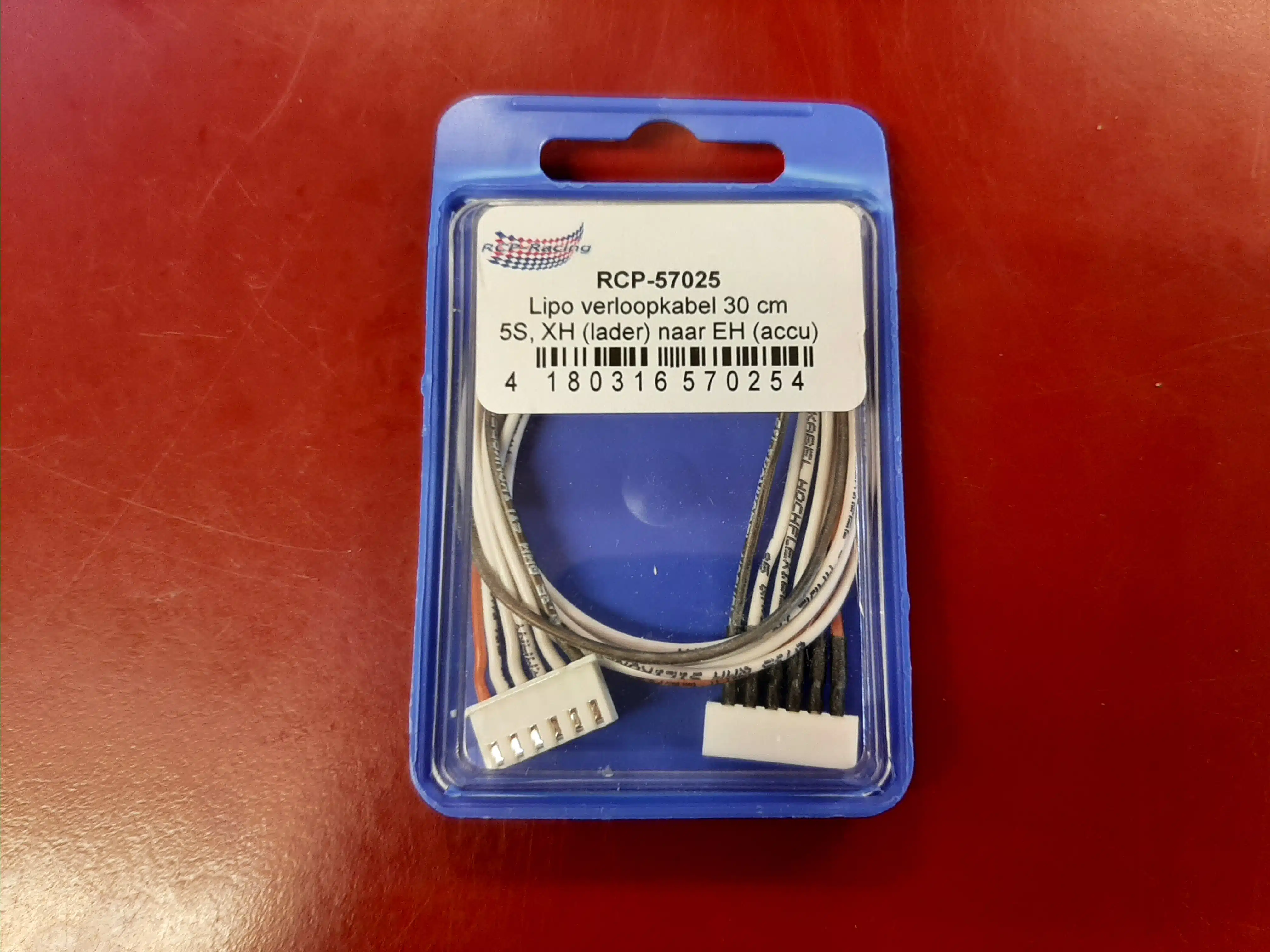 RCP-57025 Lipo verloopkabel 30 cm 5S, XH [lader] naar EH [accu]