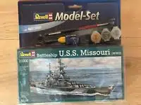 revell 65128 battleship u.s.s. missouri (wwII) incl lijm verf kwastje