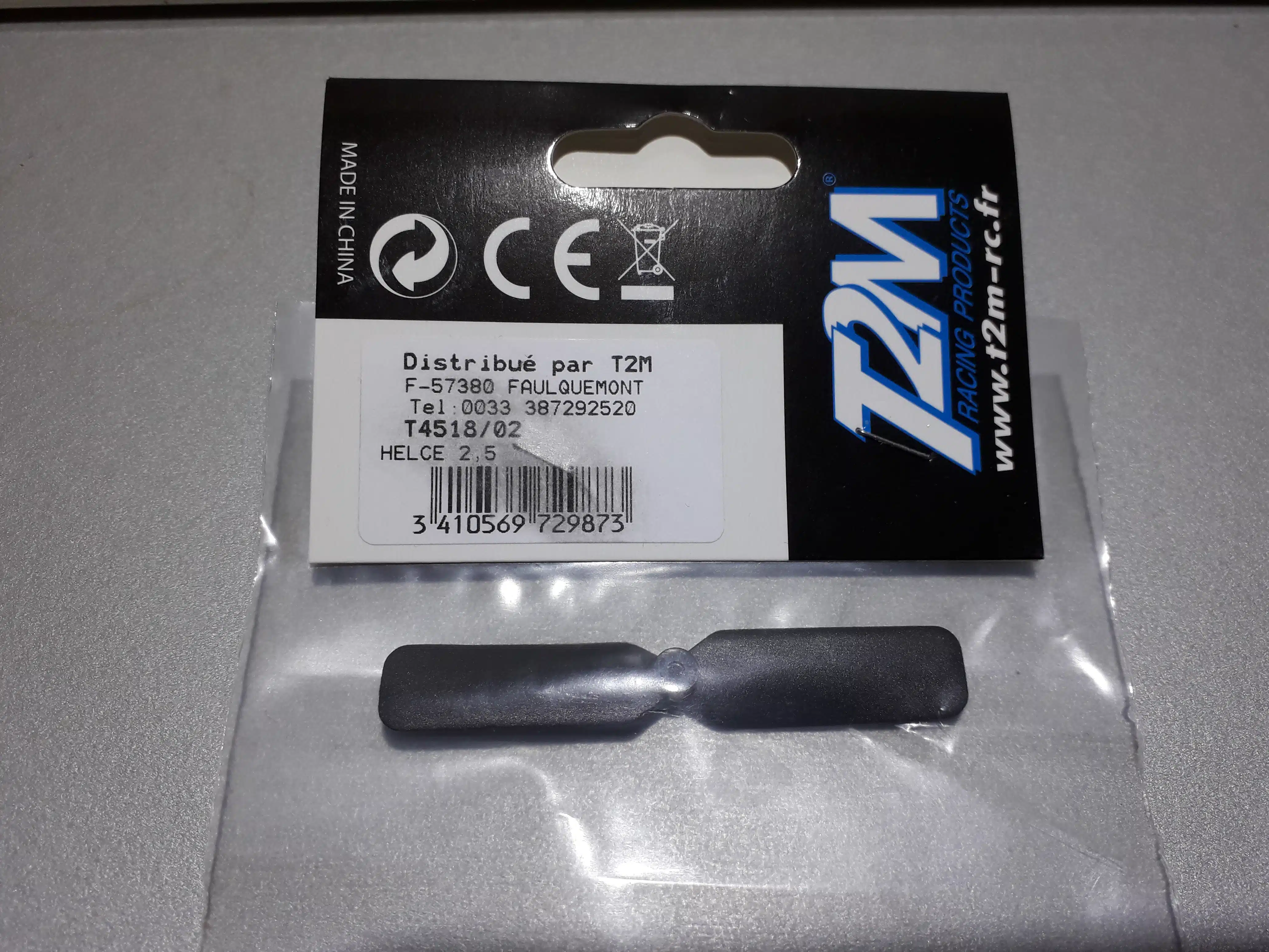 t2m 4518 02 propellor 2.5 voor vliegtuig 4518