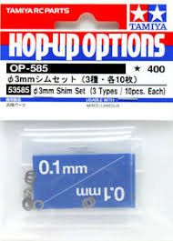 tamiya 53586 4mm shim set (3 types / 10 pcs. each 0