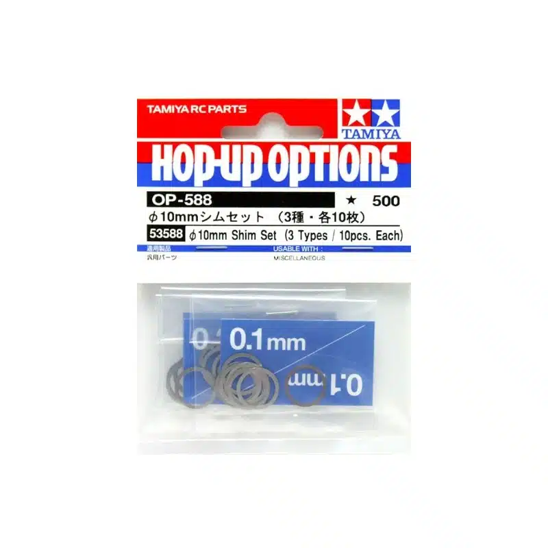 tamiya 53588 Distanzscheibe-Sort.10mm 3x10