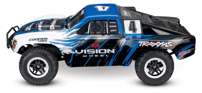 Traxxas 68086-4 Blauw Slash 4x4 VXL TSM (no battery and charger)