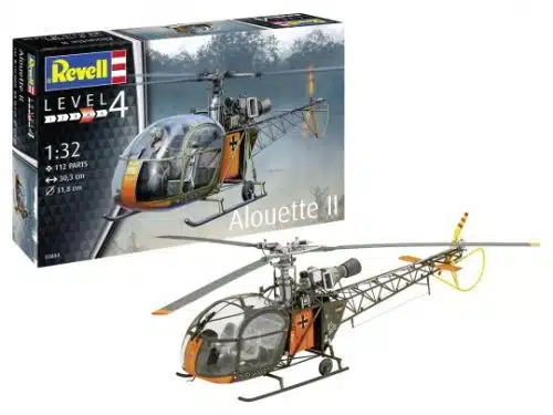 Revell 63804 ALouette II incl verf lijm kwastje