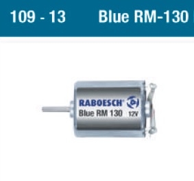 Raboesch 109-13 Brushed motor blue RM130 12V