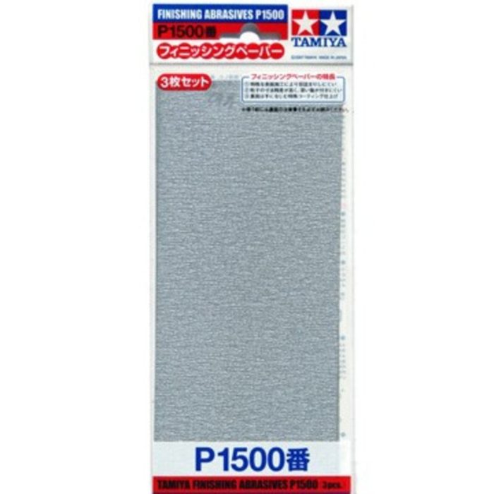 tamiya 87059 Schuurpapier 1500 63 x 228 mm 3 st