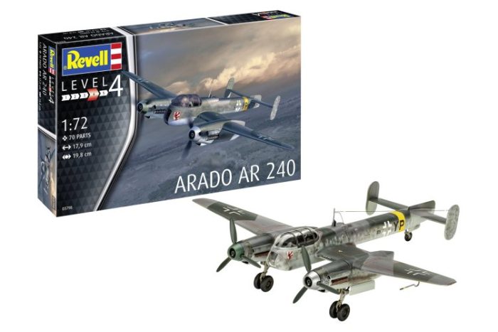 Revell 03798 Arado Ar 240 incl. verf lijm kwastje