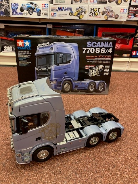 gebruikte tamiya scania 770 blauw