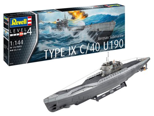 Revell 05167 German Submarine Type IX C/40 U190