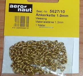 aeronaut 5627 10 ANKERKETTE 1,0MM 1M