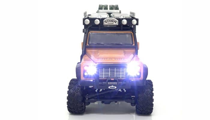 Amewi 22567 D90X28 metalen schaal Crawler 4WD RTR geel