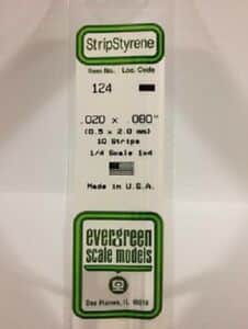 evergreen 124 strip 0.5x2