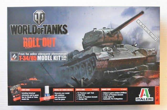 Italeri 36509 World of Tanks t-34/85 versione aqqiornata 100