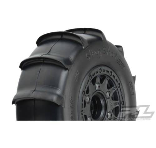 Proline 1158-10 Sling Shot SC 2.2"/3.0" Sand Tires Mounted on Raid Black