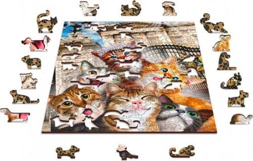 Wooden Puzzel Kittens in London 200 pcs